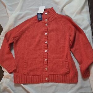 Woman Orange sweater By Lands' End